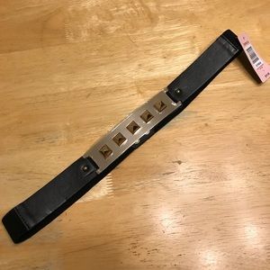 NWT Torrid Gold Studded Elastic Belt w/ Snaps
